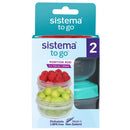 Sistema Portion Pod To Go Containers 2 Pack 210ml