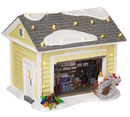 Snow Village National Lampoon Christmas Vacation - The Griswold Holiday Garage Lit Building, Multicolor