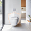 Soft Close Toilet Seat, Toilet Seat with Quick Release for Easy Clean, Simple Top Fixing, Standard Toilet Seats White with Adjustable Hinges