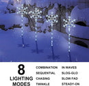 Solar Christmas Pathway Lights – Snowflake Garden Stakes, 4 Pack