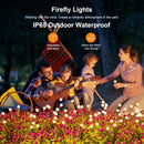 Solar Garden Firefly Lights – Outdoor Decorative Patio Bulbs, 4 Pack