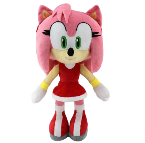 Sonic The Hedgehog Amy Rose in Red Dress Stuffed Plush