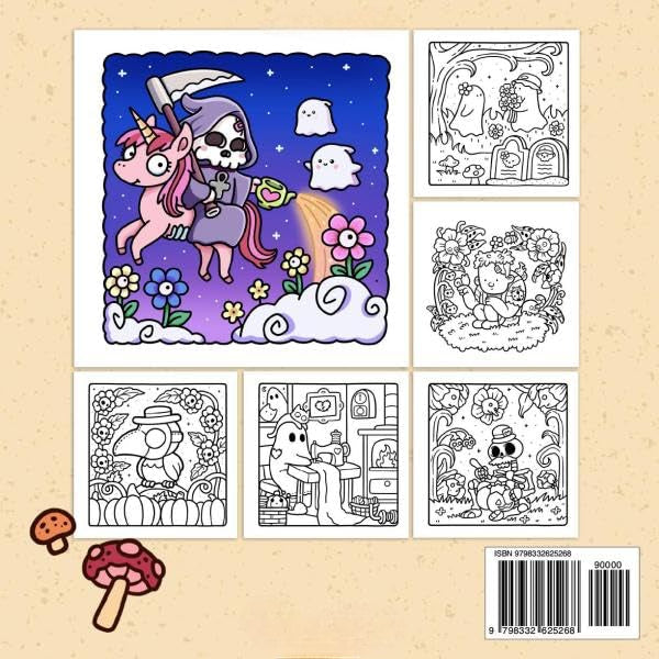 Spooky Cutie Coloring Book – Adorable Creepy Creatures for Adults & Teens