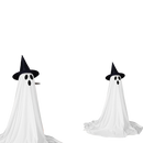 Spooky Ghost String Lights – 2-Pack Halloween Decorations with Remote Control for Indoor & Outdoor Use