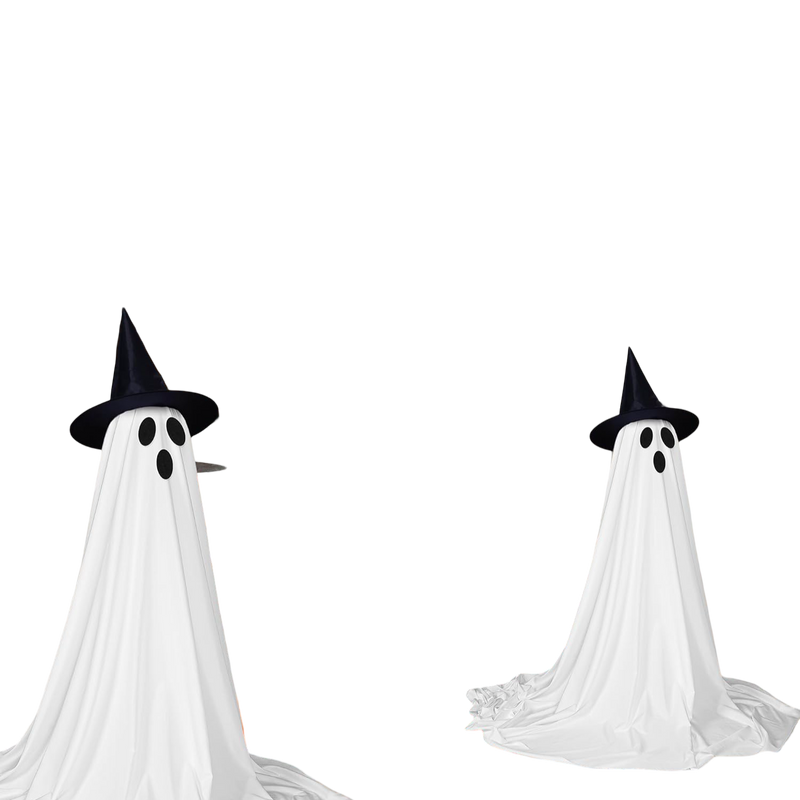 Spooky Ghost String Lights – 2-Pack Halloween Decorations with Remote Control for Indoor & Outdoor Use