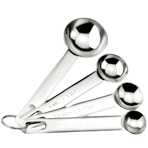 Stainless Steel Measuring Spoons - Specialty Kitchen Gadgets, Kitchen Tools (Silver)