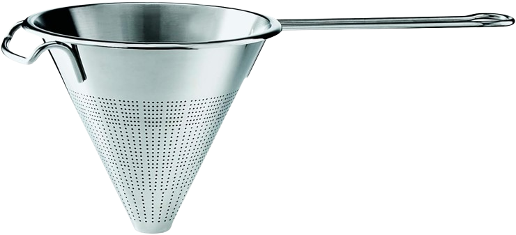 Stainless Steel Conical Strainer, Wire Handle, 7.1-inch