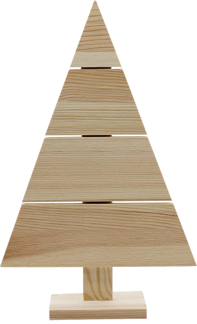 Standing Wood Pallet Christmas Tree Rustic Farmhouse Décor, Pack of 2