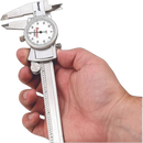 Starrett Dial Caliper, Adjustable Bezel, 0-6" Range, .001" Grad