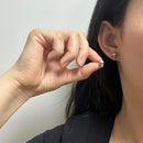 Sterling Silver Skull Stud Earrings – Creepy Halloween Accessory for Men & Women