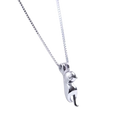 Sterling Silver Cat Necklace Dainty Charm Pendant Jewelry For Women