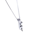 Sterling Silver Cat Necklace Dainty Charm Pendant Jewelry For Women