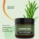 Sunny Isle Rosemary Mint Hair and Strong Roots Butter 2oz Infused with Biotin