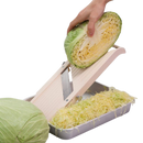 Super Standard Mandoline Slicer with Stainless Steel Blades, Almond