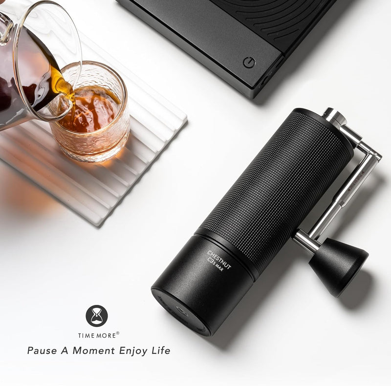 TIMEMORE Chestnut C3S MAX Manual Grinder, Black - Elevate Your Coffee Ritual