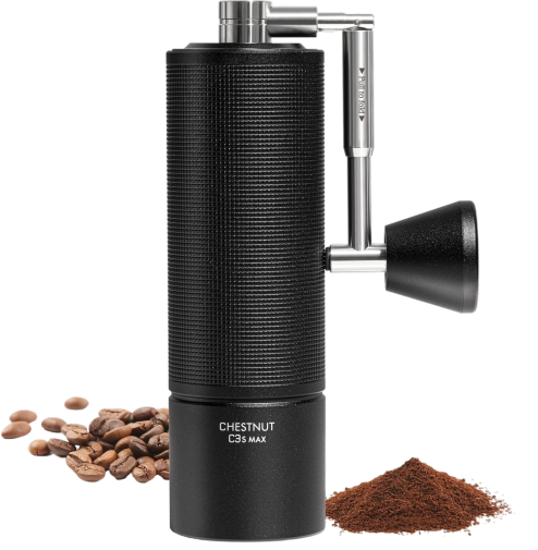 TIMEMORE Chestnut C3S MAX Manual Grinder, Black - Elevate Your Coffee Ritual