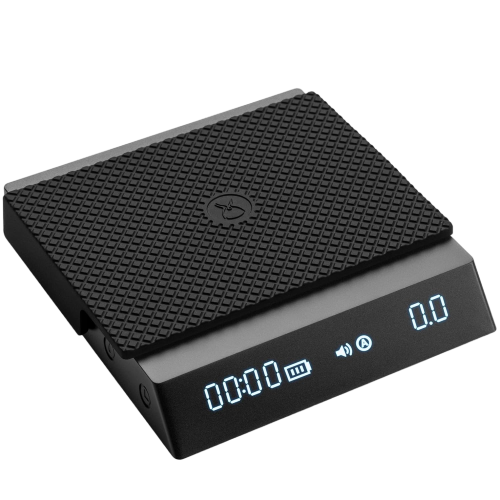 TIMEMORE Coffee Scale with Timer, Espresso Scale with Flow Measurements, Digital Coffee Scale with Auto Timing Mode for Pour Over & Espresso, 2000g/0.1g, Black Mirror Nano, Black