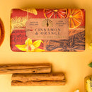 The English Soap Company Anniversary Wrapped Soap Bar Cinnamon Shea Butter Moisturising Soap 190g - Cinnamon & Orange Scent