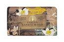 The English Soap Company Anniversary Wrapped Soap Bar Sandalwood Shea Butter Moisturising Soap for Face and Body Indian Sandalwood Scent 190g