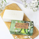 The English Soap Company Anniversary Wrapped Soap Bar Lily Shea Butter Soap Bar Moisturising Soap Bar for Face and Body Lily of the Valley Scent 190g