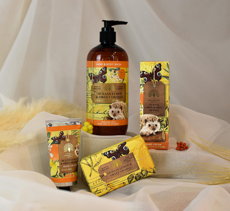 The English Soap Company Anniversary Wrapped Soap Bar Citrus Shea Butter Moisturising Soap 190g