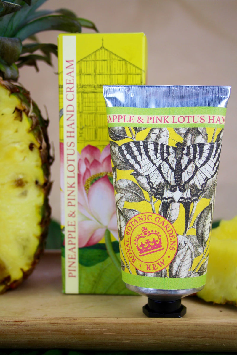 The English Soap Company Royal Botanical Gardens Kew Hand Cream Pineapple and Pink Lotus 75ml