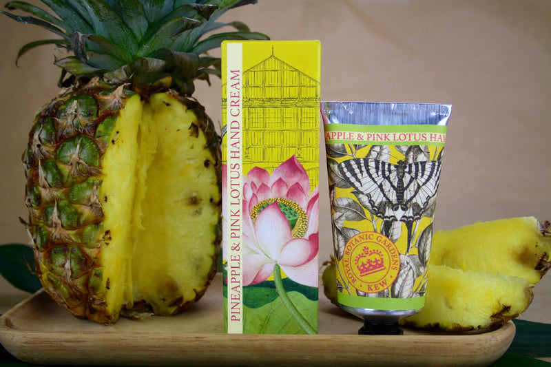 The English Soap Company Royal Botanical Gardens Kew Hand Cream Pineapple and Pink Lotus 75ml