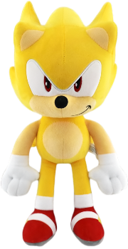 The Hedgehog Plush Toys, for Knuckles Shadow Tails Plush Doll Toys Gifts for Boys and Girls Cartoon Character Plush Children Gold