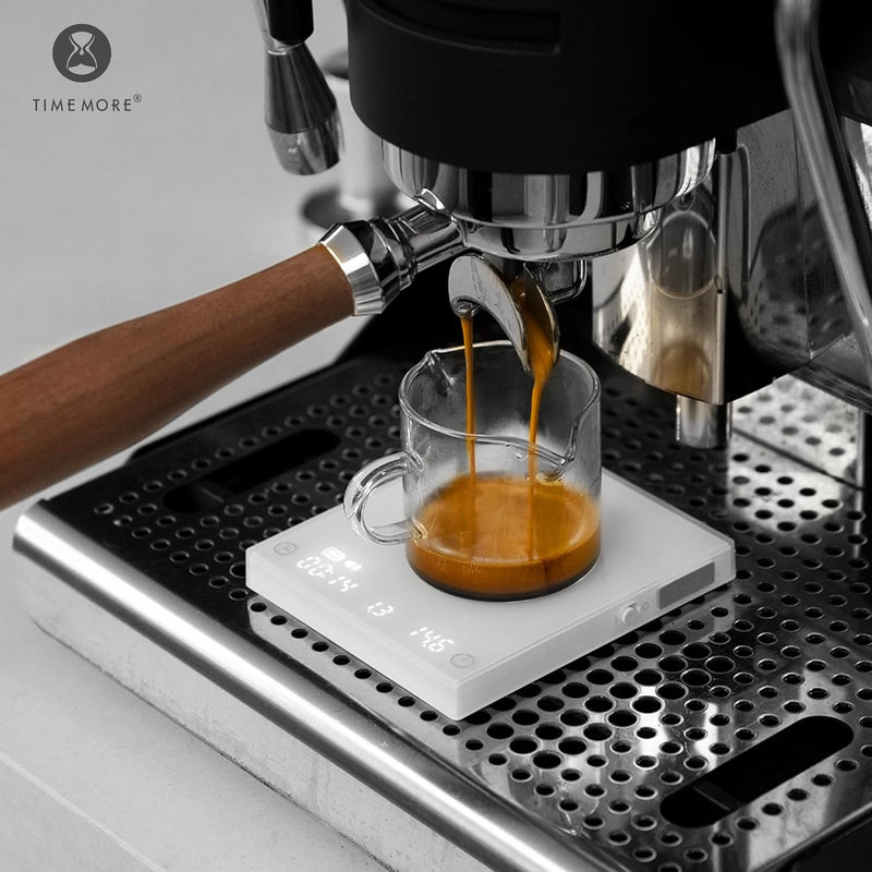 Timemore Basic Mini Coffee Scale, Slim & Lightweight Design, Three Modes | Digital Espresso Scale with Timer for Precision Brewing, White