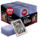 Ultra Pro 3" x 4" Clear Regular Toploader & Card Sleeves Bundle, 200 Pack