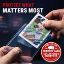 Ultra Pro 3" x 4" Clear Regular Toploader & Card Sleeves Bundle, 200 Pack