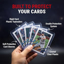 Ultra Pro 3" x 4" Clear Regular Toploader & Card Sleeves Bundle, 200 Pack