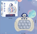 Travel astronaut designed quick push game console