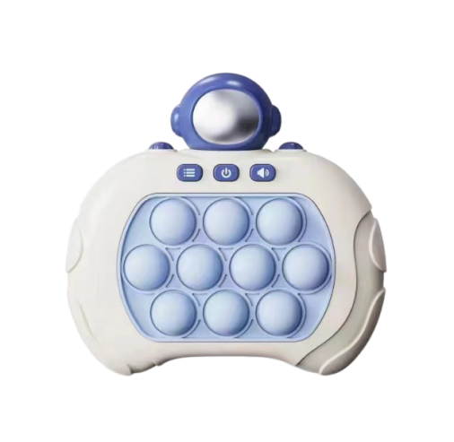 Travel astronaut designed quick push game console