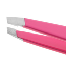 Tweezerman Slant Tip Eyebrow Tweezer Stainless Steel Pink