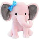 Twinkle Toes Pink Elephant Plush, Hazel