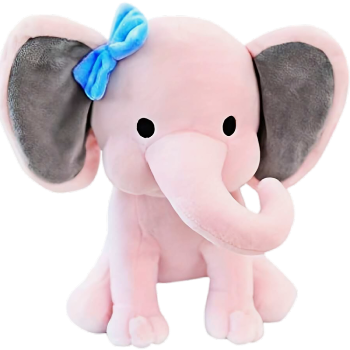 Twinkle Toes Pink Elephant Plush, Hazel