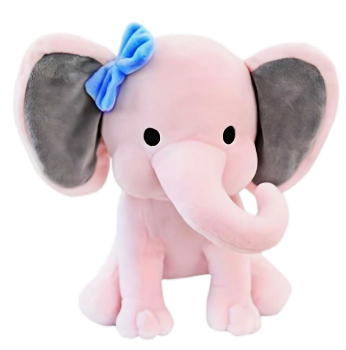 Twinkle Toes Pink Elephant Plush, Hazel