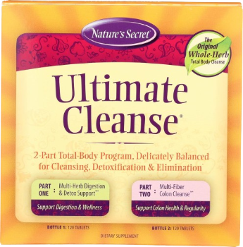 Ultimate Cleanse by Nature's Secret (2 Part Program)  120 + 120 Tablet Bottles