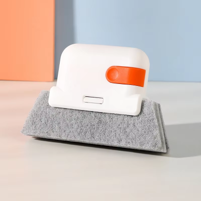 Versatile Handheld Cleaning Brush for Doors, Windows & Kitchen - Easy-to-Use Groove and Crevice Tool