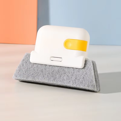 Versatile Handheld Cleaning Brush for Doors, Windows & Kitchen - Easy-to-Use Groove and Crevice Tool
