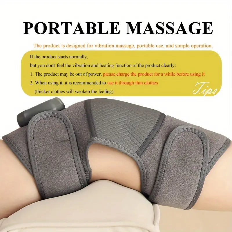 Versatile Knee & Leg Massager with Adjustable Heat and Vibration
