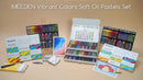 MEEDEN Soft Oil Pastels Set: 72 Vibrant Colors Oil Pastels for Artists