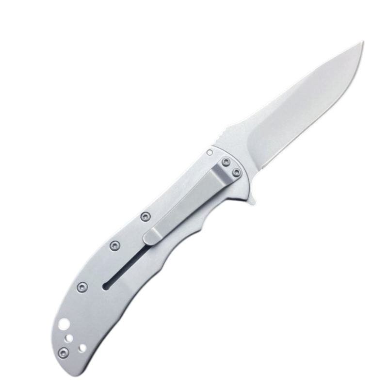 Volt SS Folding Pocketknife, Stainless Steel Drop Point Plain Edge Bla