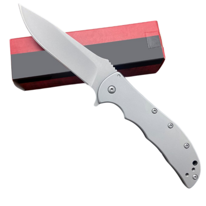 Volt SS Folding Pocketknife, Stainless Steel Drop Point Plain Edge Bla