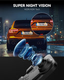 WOLFBOX G840S 12" 4K Mirror Dash Cam – Dual View Backup Camera with GPS & Night Vision