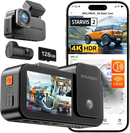 WOLFBOX X5 3-Channel 4K HDR Dash Cam – Full Vehicle Coverage with GPS & Voice Control
