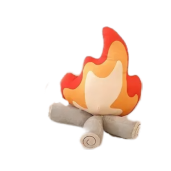 WeightedPlush Funny Campfire Plush Toys, Soft Simulation Bonfire Stuffed Plushies Doll Fake Fire Firewood Plush Pillow for Outdoor Camping Room Decor Kids Pleasantly Surprised Gifts