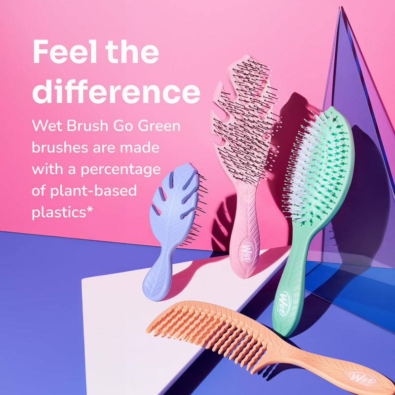 WetBrush Go Green Biodegradable Detangler Hairbrush Soft Intelliflex Bristles