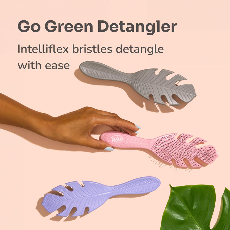 WetBrush Go Green Biodegradable Detangler Hairbrush Soft Intelliflex Bristles